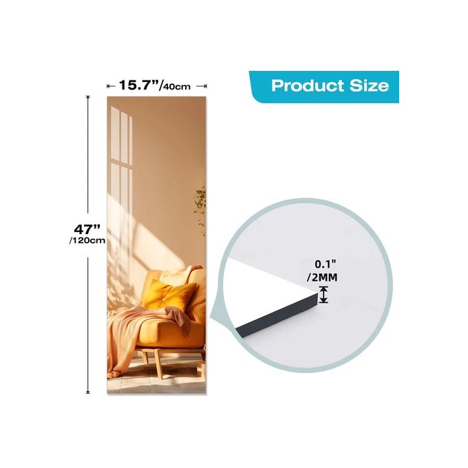 40*120CM Unbreakable Mirror