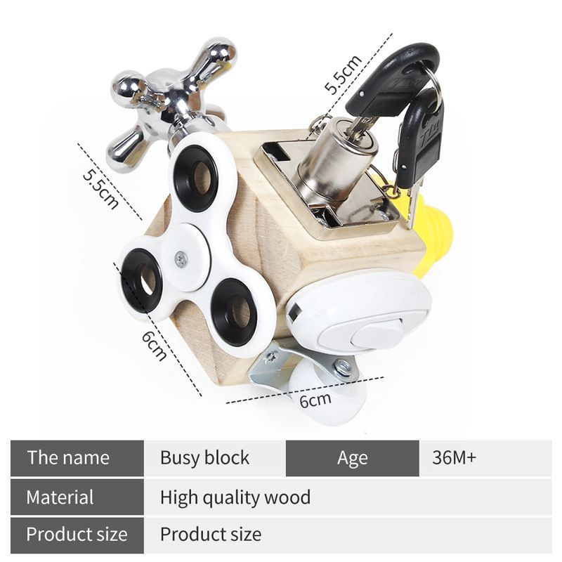 Montessori early education busy block, hand eye coordination training for young children, parent-child interaction, unlocking maze, wooden toys