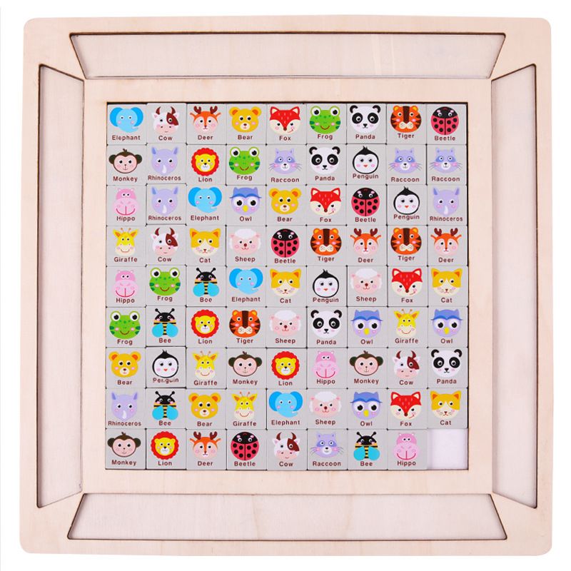 Children's continuous watching, matching, collision games, kindergarten logical thinking training, early education, puzzle solving, entertainment, wooden toys