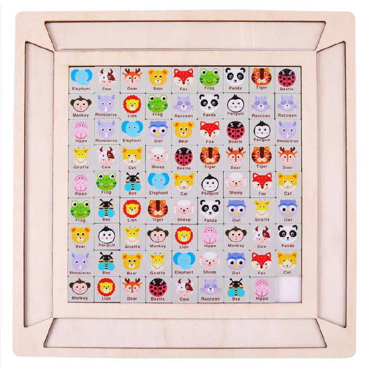 Children's continuous watching, matching, collision games, kindergarten logical thinking training, early education, puzzle solving, entertainment, wooden toys