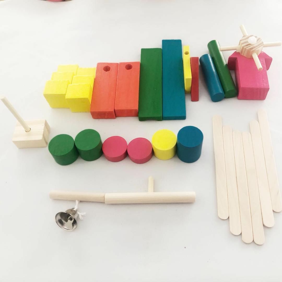Wooden colored dominoes