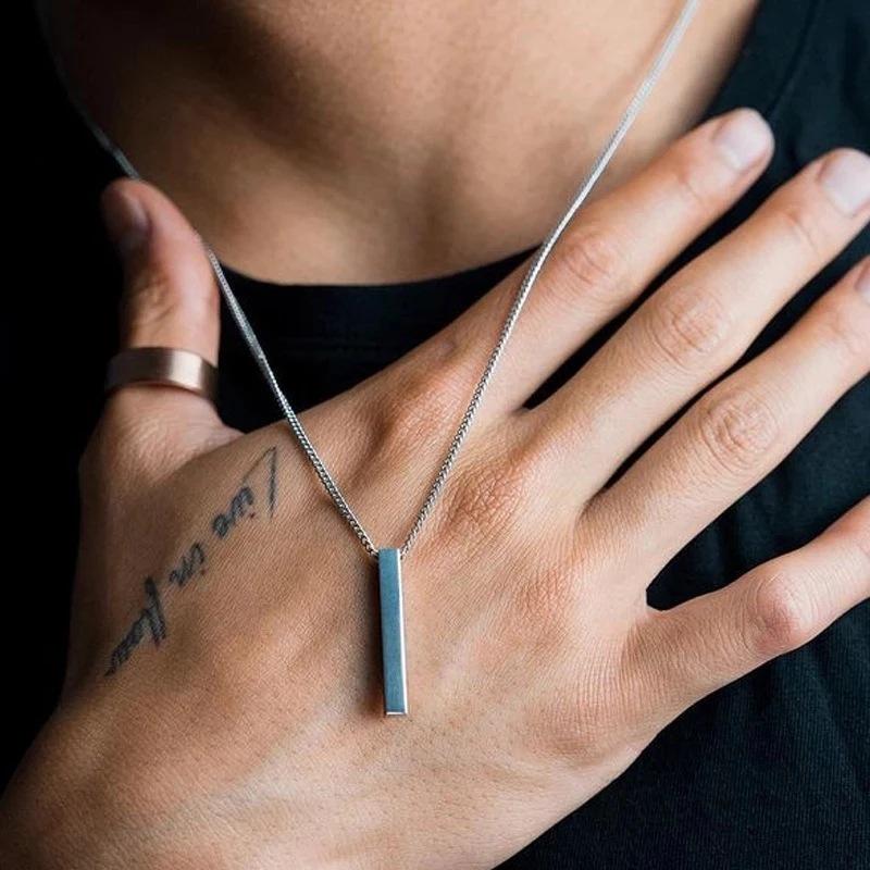 Wear It And Light Up Your Trendy Attitude 60cm New Wish Simple Style Metal Strip Necklace, Gold, Silver And Black Available In Three Colors Hip-Hop Style Personalized Jewelry Unleash Your Unique Charm