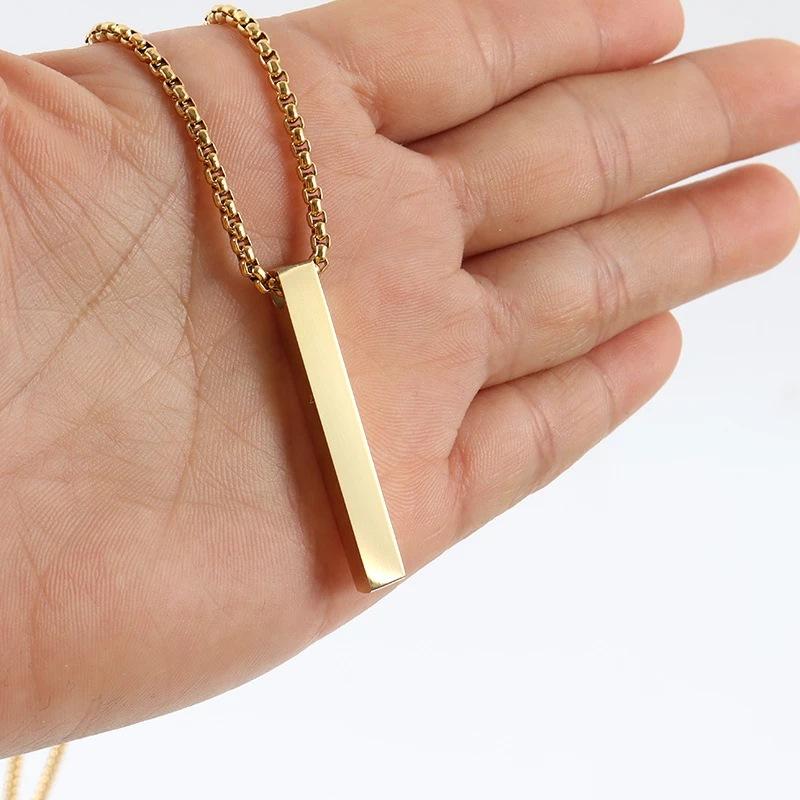 Wear It And Light Up Your Trendy Attitude 60cm New Wish Simple Style Metal Strip Necklace, Gold, Silver And Black Available In Three Colors Hip-Hop Style Personalized Jewelry Unleash Your Unique Charm
