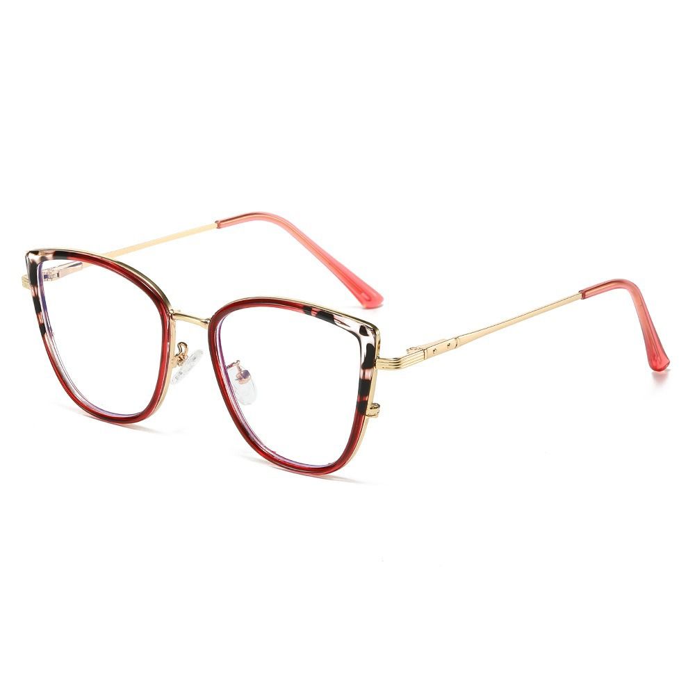 Fashion Accessories > Accessories > Women Accessories > Sunglasses & Eyewear Accessories > Sunglasses  NEW Photochromic Blue Light Glasses Cat-Eye Frame Women Trendy Non-Prescription Glasses