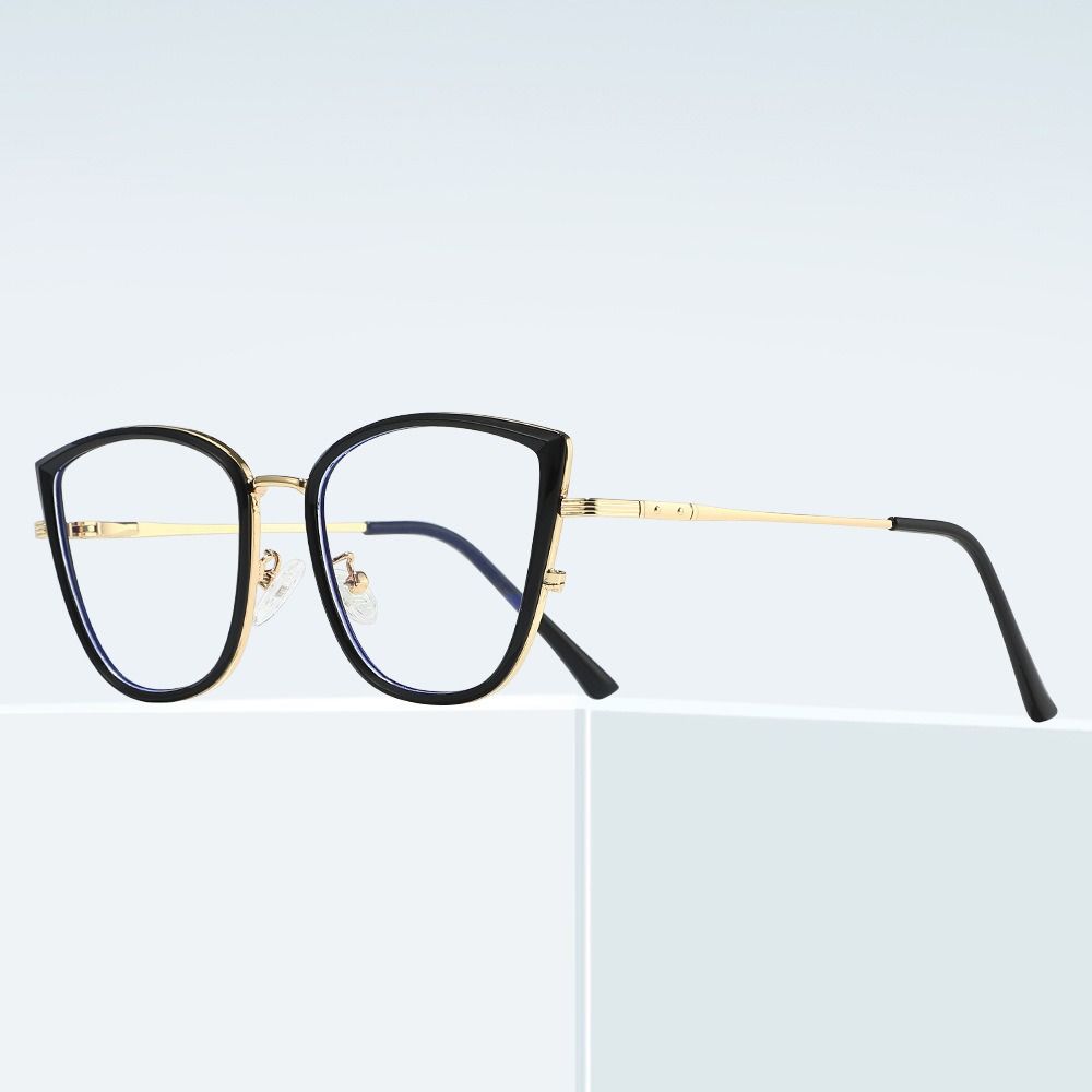 Fashion Accessories > Accessories > Women Accessories > Sunglasses & Eyewear Accessories > Sunglasses  NEW Photochromic Blue Light Glasses Cat-Eye Frame Women Trendy Non-Prescription Glasses