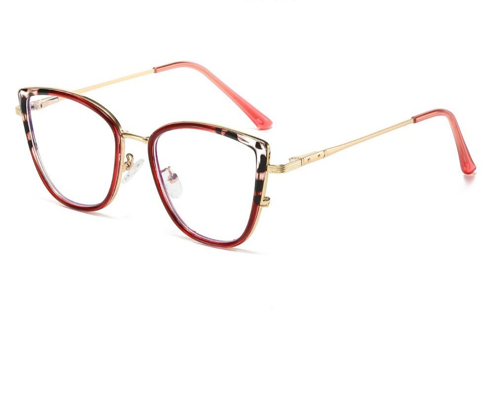 Fashion Accessories > Accessories > Women Accessories > Sunglasses & Eyewear Accessories > Sunglasses  NEW Photochromic Blue Light Glasses Cat-Eye Frame Women Trendy Non-Prescription Glasses