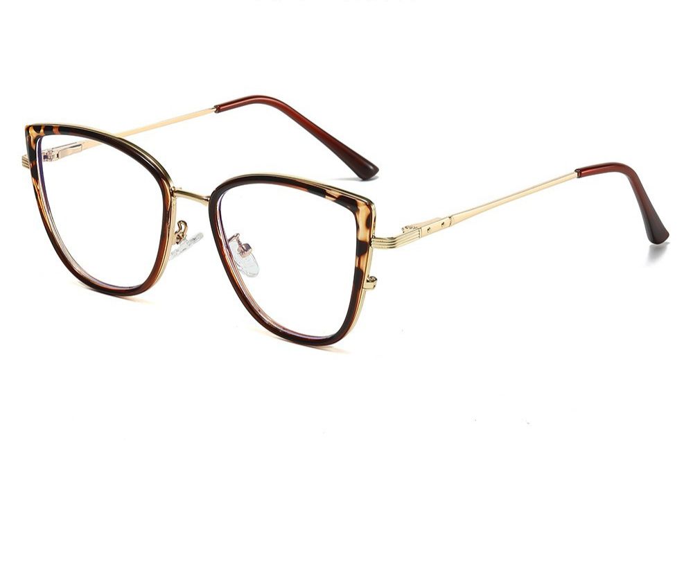 Fashion Accessories > Accessories > Women Accessories > Sunglasses & Eyewear Accessories > Sunglasses  NEW Photochromic Blue Light Glasses Cat-Eye Frame Women Trendy Non-Prescription Glasses
