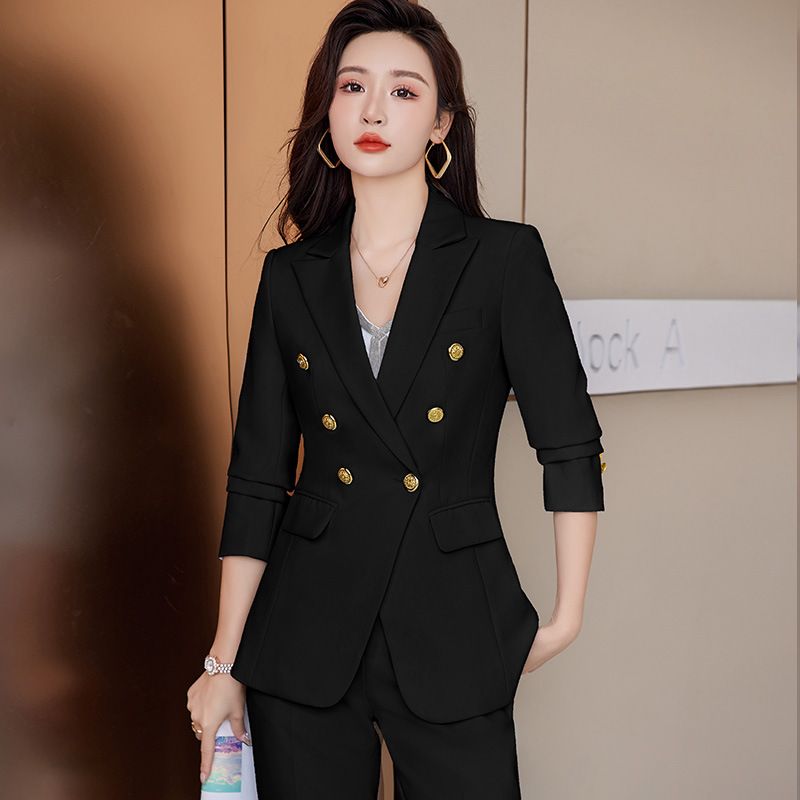 Clothes > Women's Clothing > Clothing Sets > Two-Piece Outfits  New Korean Slim Men's Suit Suit, Business Formal Suit Three-piece Set, Groom Wedding Dress/professional Suit Black