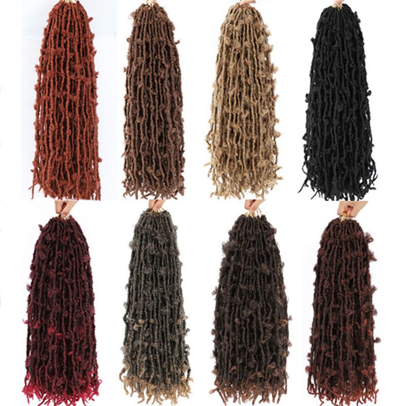 24 Inches Butterfly Locs Crochet Hair Goddess Butterfly Wig 12 Braids