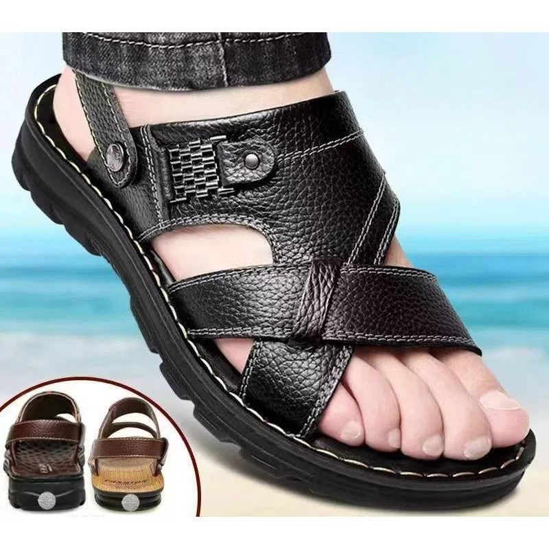Shoes > Men's Shoes > Sandals Outdoor sandals for men's summer new waterproof and anti-slip soft-sole driving beach shoes dual-purpose men's sandals