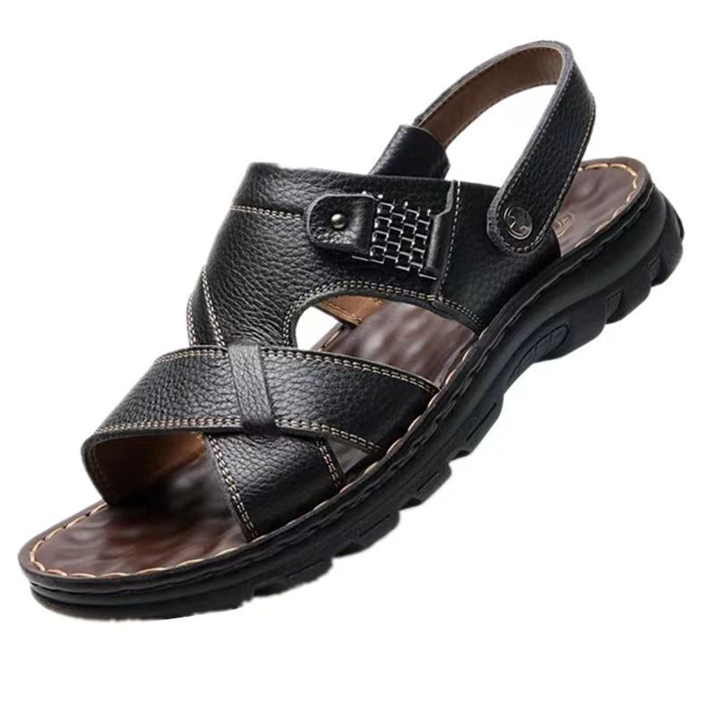 Shoes > Men's Shoes > Sandals Outdoor sandals for men's summer new waterproof and anti-slip soft-sole driving beach shoes dual-purpose men's sandals