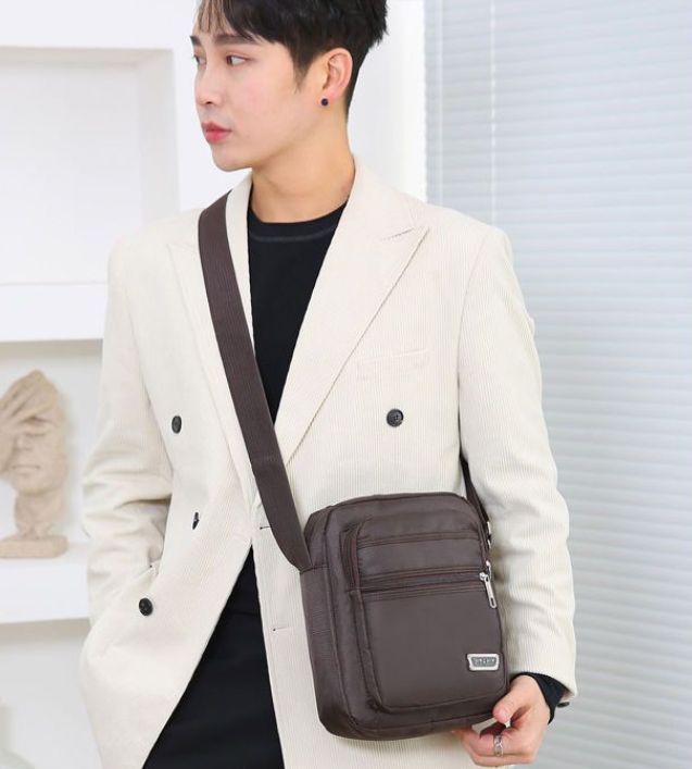 Bags > Men's Bags > Shoulder Bags  Korean Style Waterproof Crossbody Bag 🔥 Unisex Large Capacity Sling Bag, Multi-Pocket Design, Perfect for Travel / Work / Daily Use