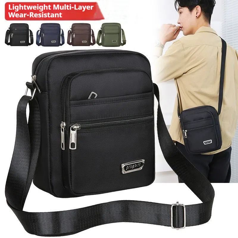 Bags > Men's Bags > Shoulder Bags  Korean Style Waterproof Crossbody Bag 🔥 Unisex Large Capacity Sling Bag, Multi-Pocket Design, Perfect for Travel / Work / Daily Use