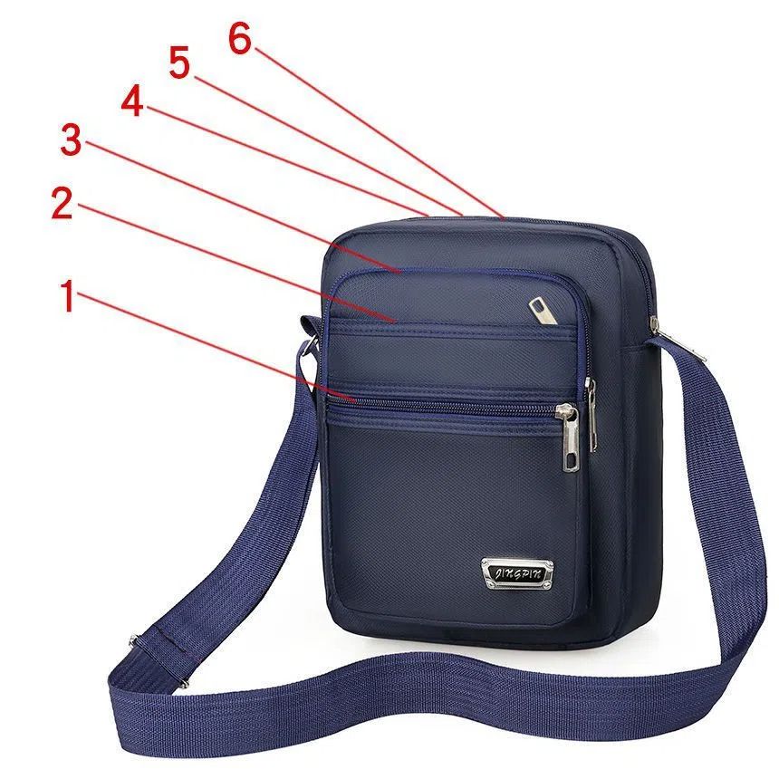 Bags > Men's Bags > Shoulder Bags  Korean Style Waterproof Crossbody Bag 🔥 Unisex Large Capacity Sling Bag, Multi-Pocket Design, Perfect for Travel / Work / Daily Use