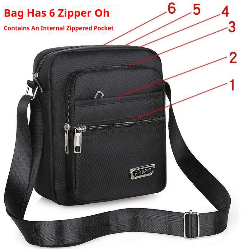 Bags > Men's Bags > Shoulder Bags  Korean Style Waterproof Crossbody Bag 🔥 Unisex Large Capacity Sling Bag, Multi-Pocket Design, Perfect for Travel / Work / Daily Use