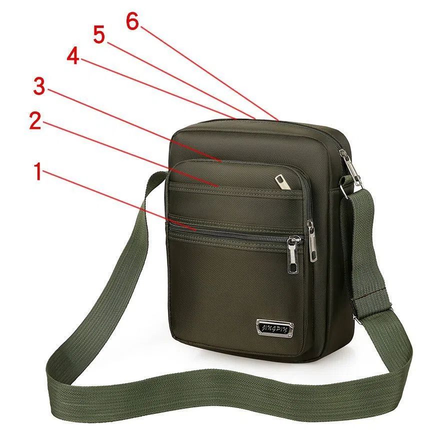 Bags > Men's Bags > Shoulder Bags  Korean Style Waterproof Crossbody Bag 🔥 Unisex Large Capacity Sling Bag, Multi-Pocket Design, Perfect for Travel / Work / Daily Use