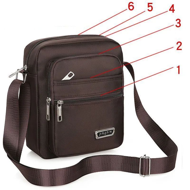 Bags > Men's Bags > Shoulder Bags  Korean Style Waterproof Crossbody Bag 🔥 Unisex Large Capacity Sling Bag, Multi-Pocket Design, Perfect for Travel / Work / Daily Use