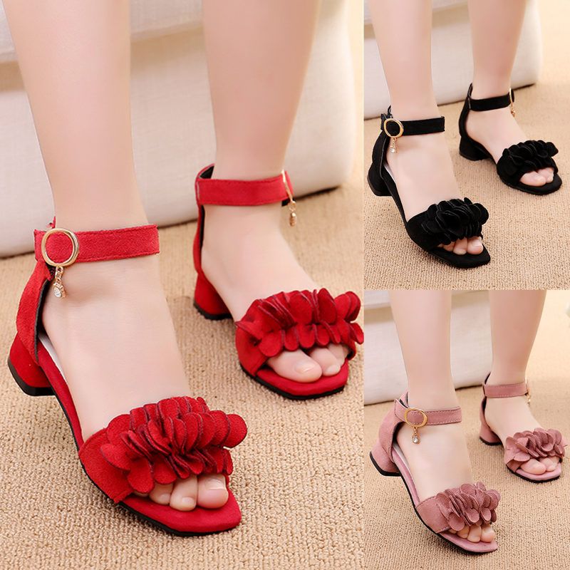 Shoes > Kids&Baby Shoes > Girls' Shoes > Sandals Children's sandals girls' shoes summer new high heel Korean version of princess beach shoes mid-to-big children's casual shoes