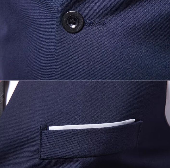Men's Clothing Sets > Two-Piece Outfits  Business Casual Suit Top/Vard Two-Piece Set - Korean Slim Men'S Suit Vest - Professional Formal Suit Horse Jacket Suit - Wedding Best Man'S Workplace Wear