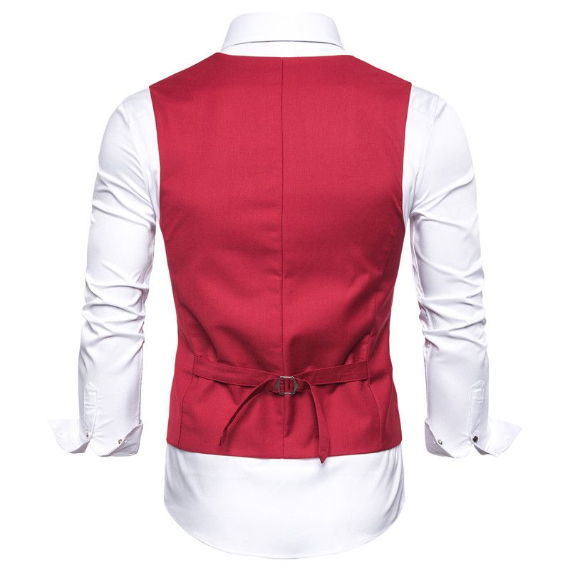 Men's Clothing Sets > Two-Piece Outfits  Business Casual Suit Top/Vard Two-Piece Set - Korean Slim Men'S Suit Vest - Professional Formal Suit Horse Jacket Suit - Wedding Best Man'S Workplace Wear