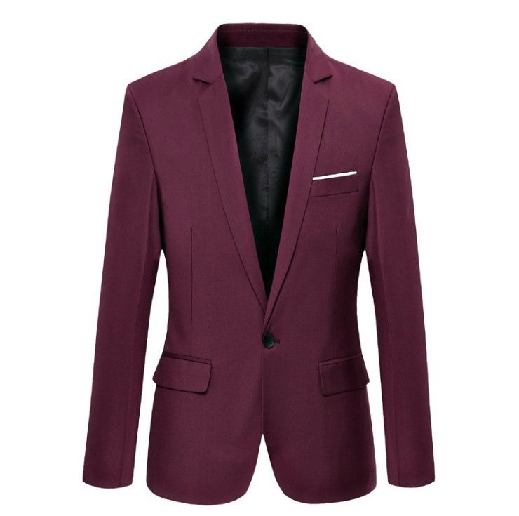 Clothes > Men's Clothing > Tops > Blazers New Men'S Casual Suit Jacket - Korean Style Slim-Fitting Trendy Tops - Fashionable And Versatile Casual Wear - Business Casual Suit