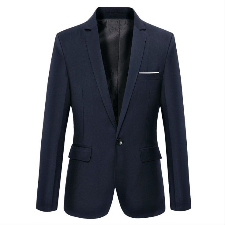 Clothes > Men's Clothing > Tops > Blazers New Men'S Casual Suit Jacket - Korean Style Slim-Fitting Trendy Tops - Fashionable And Versatile Casual Wear - Business Casual Suit