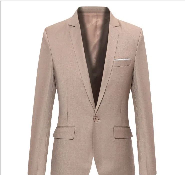 Clothes > Men's Clothing > Tops > Blazers New Men'S Casual Suit Jacket - Korean Style Slim-Fitting Trendy Tops - Fashionable And Versatile Casual Wear - Business Casual Suit
