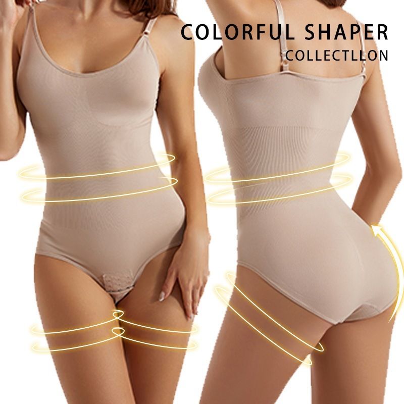 Clothes > Women's Clothing Seamless one-piece body shaping suit for women with belly-retracting pants open hip lifting shaping suspender belly-retracting jumpsuit
