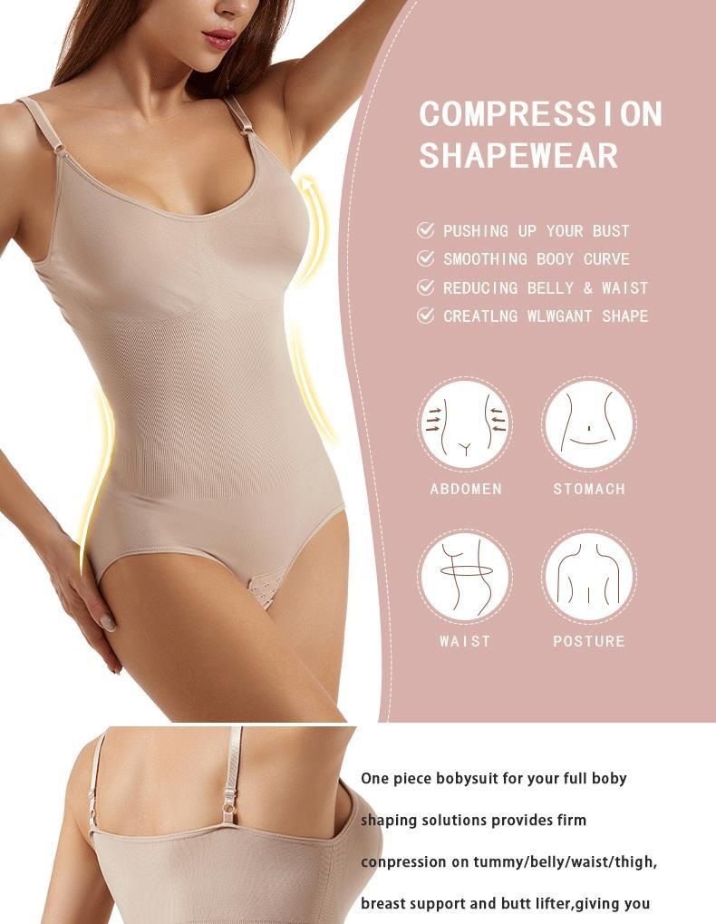 Clothes > Women's Clothing Seamless one-piece body shaping suit for women with belly-retracting pants open hip lifting shaping suspender belly-retracting jumpsuit