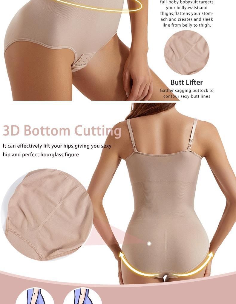 Clothes > Women's Clothing Seamless one-piece body shaping suit for women with belly-retracting pants open hip lifting shaping suspender belly-retracting jumpsuit