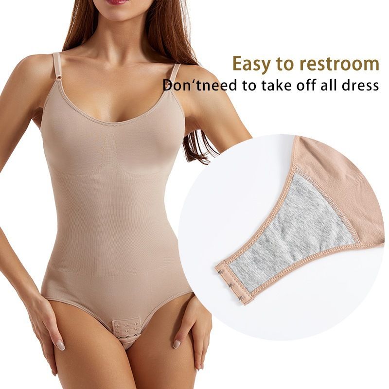 Clothes > Women's Clothing Seamless one-piece body shaping suit for women with belly-retracting pants open hip lifting shaping suspender belly-retracting jumpsuit