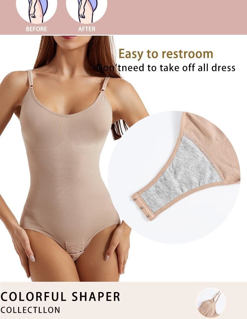 Clothes > Women's Clothing Seamless one-piece body shaping suit for women with belly-retracting pants open hip lifting shaping suspender belly-retracting jumpsuit