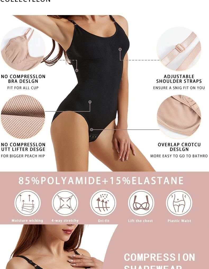Clothes > Women's Clothing Seamless one-piece body shaping suit for women with belly-retracting pants open hip lifting shaping suspender belly-retracting jumpsuit