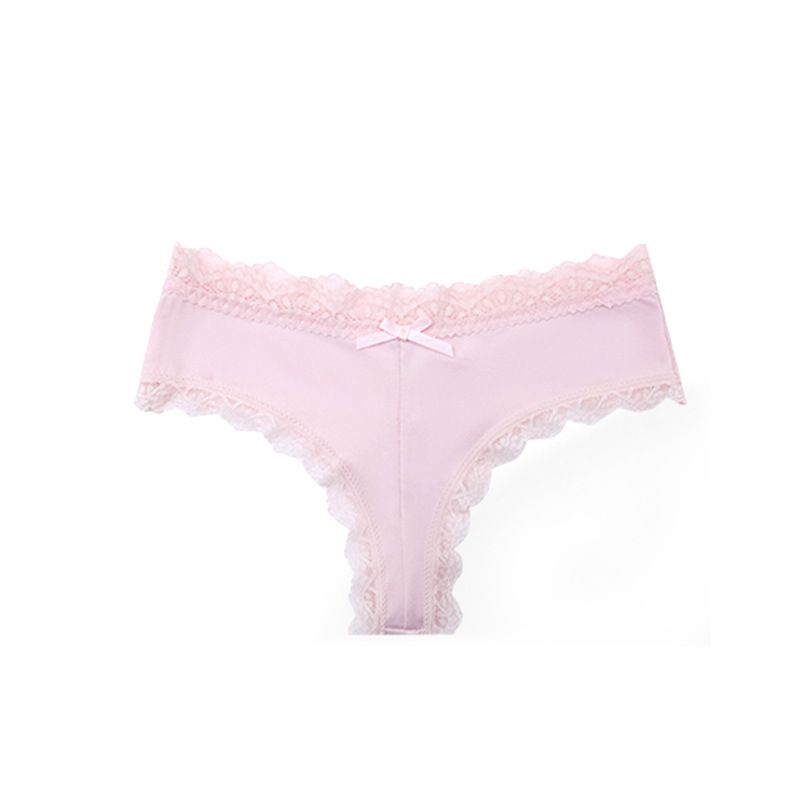 Lace underwear female mid-waist comfortable high elastic pure cotton crotch large size breathable women's briefs Clothes > Women's Clothing > Bottoms > Shorts