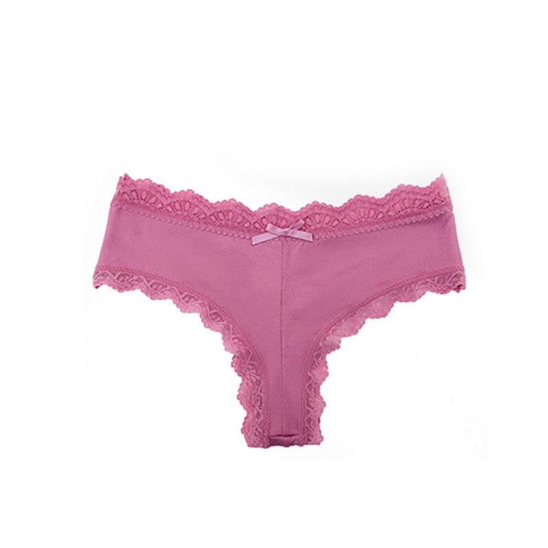 Lace underwear female mid-waist comfortable high elastic pure cotton crotch large size breathable women's briefs Clothes > Women's Clothing > Bottoms > Shorts