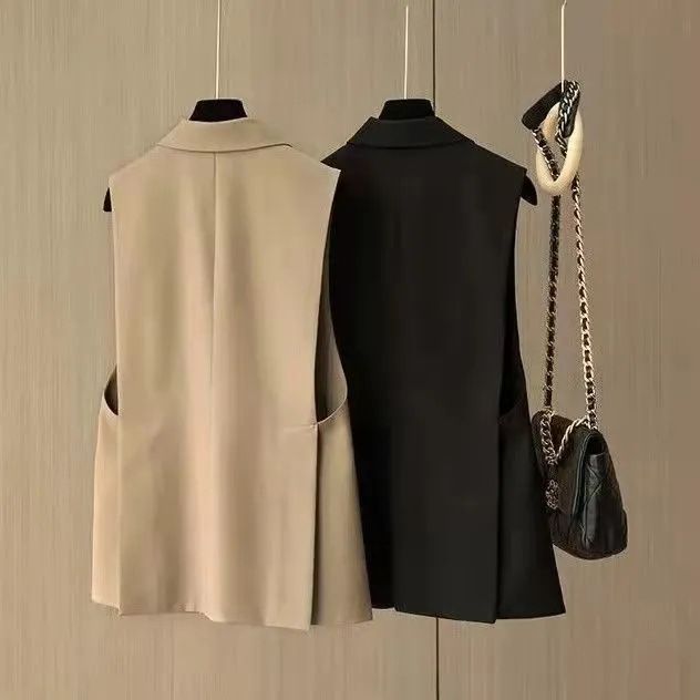 Clothes > Women's Clothing > Tops > Blazers New loose sleeveless sleeveless suit and vest for women