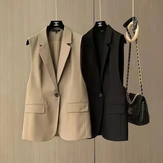Clothes > Women's Clothing > Tops > Blazers New loose sleeveless sleeveless suit and vest for women