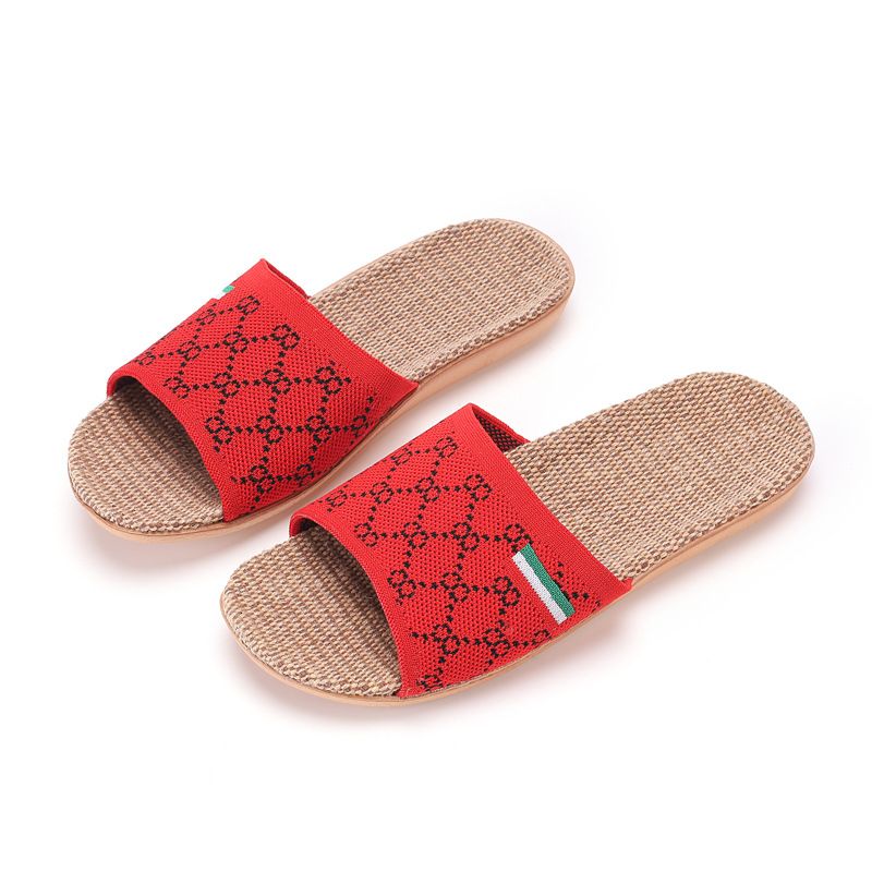 Shoes > Women's Shoes > Slippers > Flip-Flops Feizhi Home Furnishings Linen Slippers Women's Four Seasons Fish Mouth Couple Leisure Indoor Non slip Cool Slippers Men's Comfort