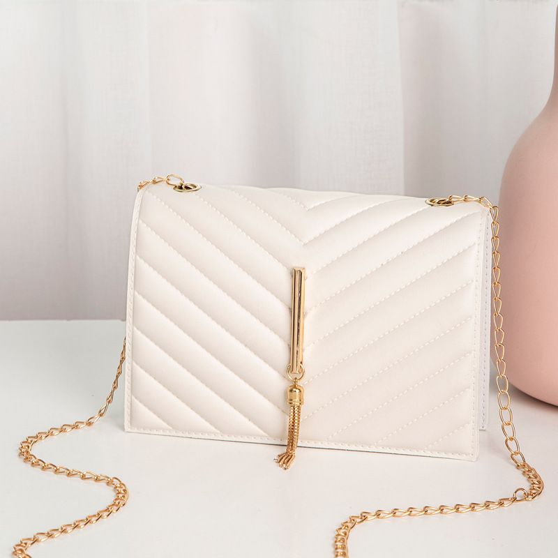Bags > Women's Bags > Shoulder Bags  ladies handbags fashion women's bag Korean style crossbody small square bag V-pattern plastered pillow bag