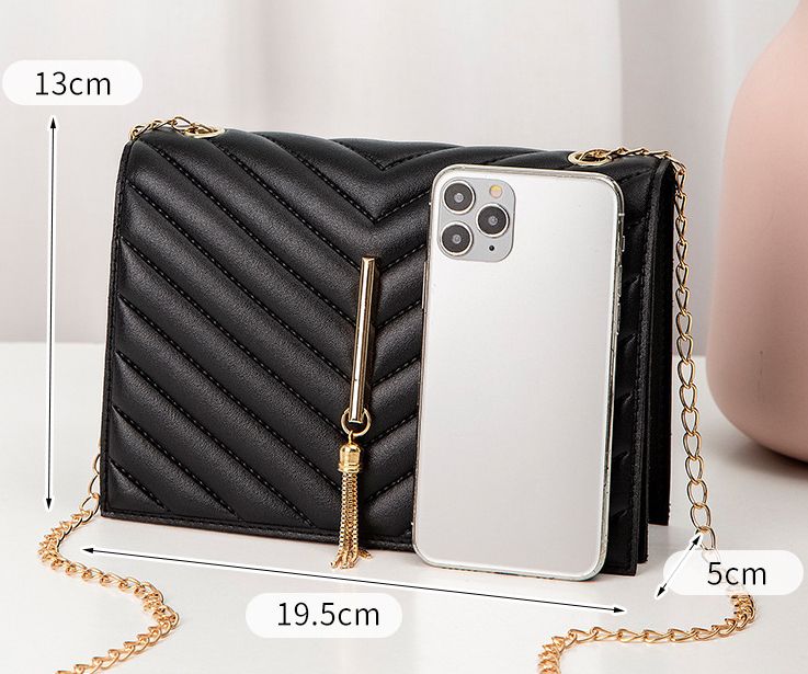 Bags > Women's Bags > Shoulder Bags  ladies handbags fashion women's bag Korean style crossbody small square bag V-pattern plastered pillow bag