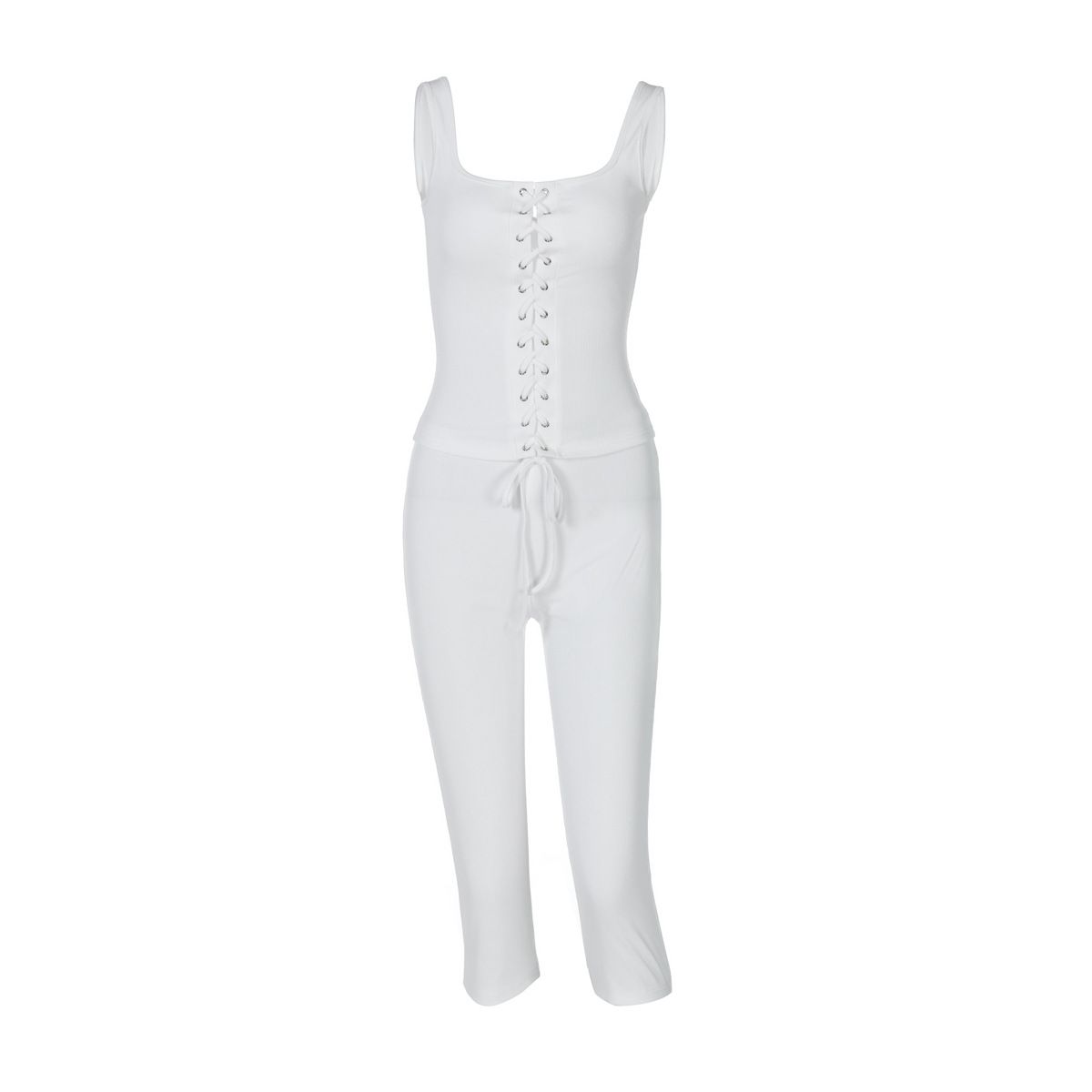 Clothes > Women's Clothing > Clothing Sets > Two-Piece Outfits Women's summer new hot girl's breast straps and small vest slim solid color shorts set