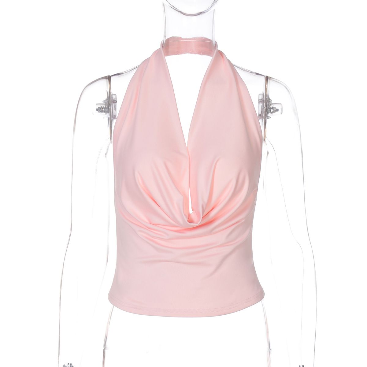 Clothes > Women's Clothing > Tops > Tanks & Camis (Tank Tops)  Hot-selling women's clothing summer new style fashionable sexy deep V backless halter neck vest