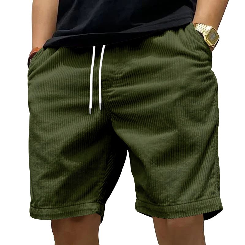 Clothes > Men's Clothing > Bottoms > Pants > Casual  Cargo shorts men's summer ins trend retro corduroy trendy brand men's casual shorts