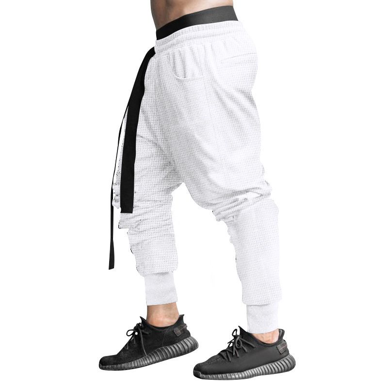 Spring and summer men's casual pants independent station hip-hop solid color youth loose baggy pants leggings trousers Clothes > Men's Clothing > Bottoms > Pants > Casual