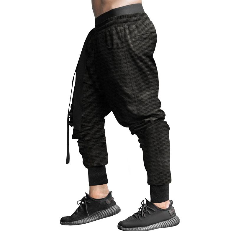 Spring and summer men's casual pants independent station hip-hop solid color youth loose baggy pants leggings trousers Clothes > Men's Clothing > Bottoms > Pants > Casual
