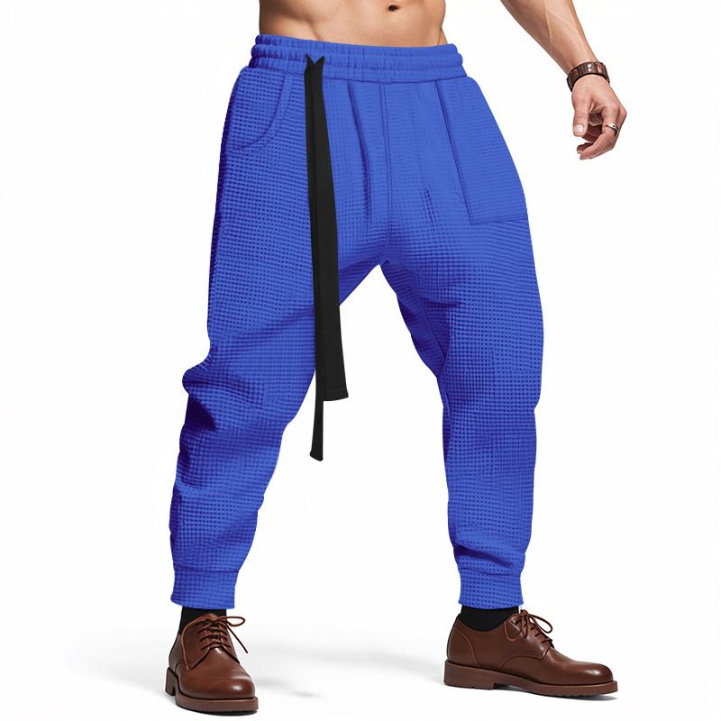 Spring and summer men's casual pants independent station hip-hop solid color youth loose baggy pants leggings trousers Clothes > Men's Clothing > Bottoms > Pants > Casual