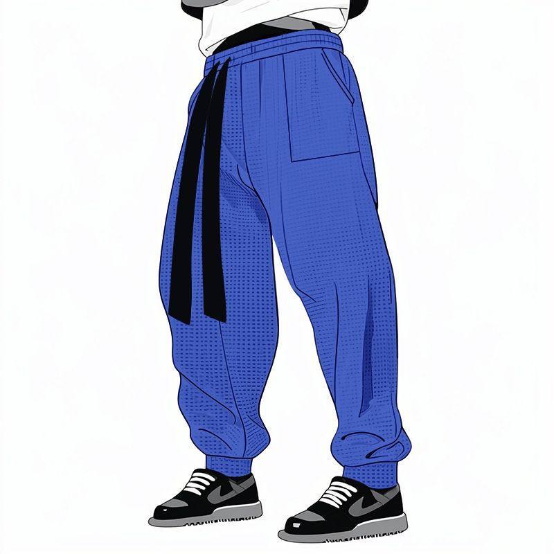 Spring and summer men's casual pants independent station hip-hop solid color youth loose baggy pants leggings trousers Clothes > Men's Clothing > Bottoms > Pants > Casual