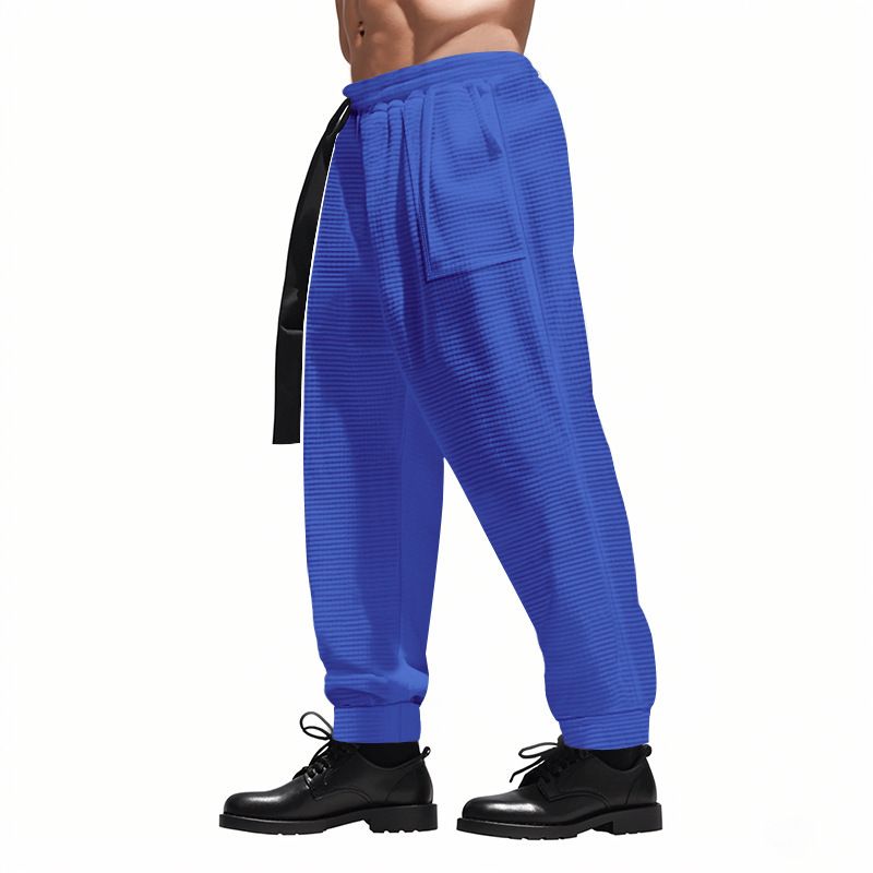 Spring and summer men's casual pants independent station hip-hop solid color youth loose baggy pants leggings trousers Clothes > Men's Clothing > Bottoms > Pants > Casual
