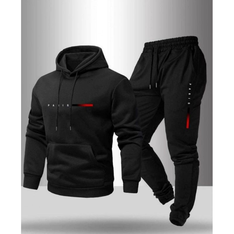 Clothes > Men's Clothing > Clothing Sets > Two-Piece Outfits New Men's Pullover Hooded Sweatshirt Lettered Loose Sweatshirt Jacket Long Sleeve Pants Suit