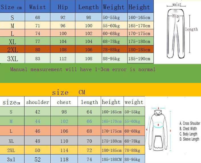 Clothes > Men's Clothing > Clothing Sets > Two-Piece Outfits New Men's Pullover Hooded Sweatshirt Lettered Loose Sweatshirt Jacket Long Sleeve Pants Suit